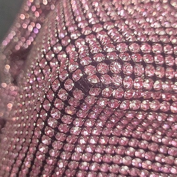 Pink Blingy Shoulder Bag with Soft Slouchy Design - Picture 4 of 11